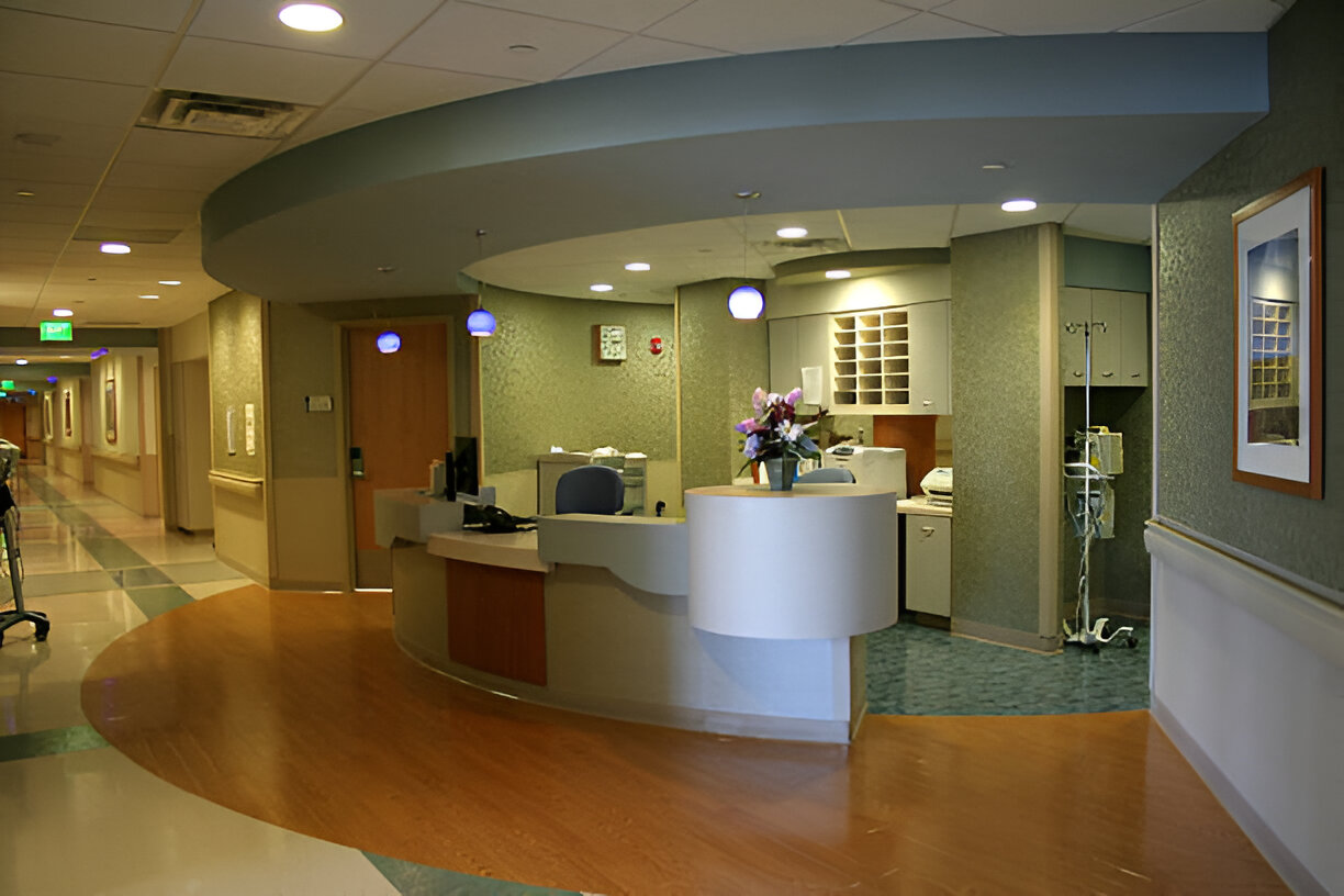 Modern office reception renovation with premium finishes in Dubai